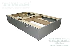 Schubladensockel DeLuxe für Wasserbett Sockel / Unterbau / Podest mit 4