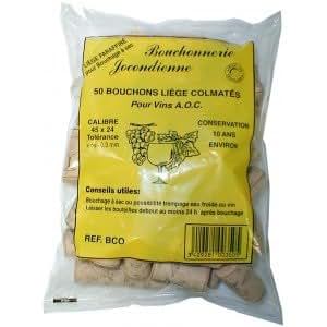 BOUCHONNERIE JOCONDI Bouchon Cylindrique En Liège Naturel Pour Vin AOC - 38x24 Mm - La Cave