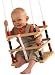 Produktbild Hummelladen || Sichere Gitterschaukel aus Holz 30x30cm, regenfest, bis 180cm verstellbar || Holz Schaukel Kinderschaukel Babyschaukel Holzgitterschaukel
