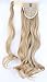 S-noilite Wrap Around Ponytail Clip in Hair Extensions One Piece Magic Paste Pony Tail Long Straight Wavy Curly Soft Silky for Women (17 inches-Curly, Ash blonde)