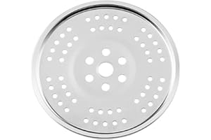 CUSROS Support rond en acier inoxydable, grille de mise en conserve pour autocuiseur, insert marmite, grille à assiettes, cuisson du pain grillé, salade, facile à nettoyer, 18 cm