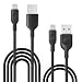 Produktbild RAVPower iPhone Kabel 0,9m+1,8m Apple Lightning Kabel für iPhone 8 iPhone X iPad iPod 2 in 1 Pack USB Ladekabel Datenkabel [Apple MFI Zertifiziert] Lebenslange Garantie, Schwarz