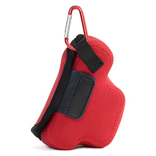  Ultra Light   N  opr  ne Sac Camera Case MegaGear  avec Mousqueton pour Nikon 1 J4  Nikon 1 J5 avec 10-30mm  Rouge 