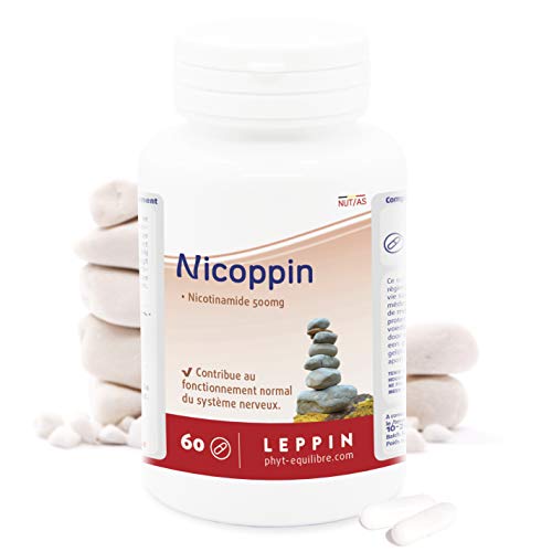 LEPPIN ?? Nicoppin 60 gélules VEGAN | Calme les pulsions | Favorise la relaxation - Sérotonine | Nicotinamide puissant | Complément alimentaire naturel