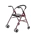 Produktbild MyAou-Rollatoren Walking Frame Zimmer Walker Rad mit Sitz für behinderte ältere Walker Hand Push Walker Red