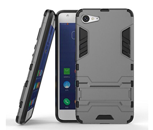 Bllosem Lenovo ZUK Z2 Case Hybrid Dual Layer PC TPU Full Body Shock Resistant Armour with Kickstand Function Case for Lenovo ZUK Z2 Gray Bllosem Lenovo ZUK Z2 Case Hybrid Dual Layer PC TPU Full Body Shock Resistant Armour with Kickstand Function Case for Lenovo ZUK Z2 Gray