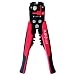 Produktbild MATCC Abisolierzange Crimpzange Automatisch Drahtschneider Wire Stripper Verstellbar Zange Kabelschere Passend Für AWG 24-10 (Rot Mit Schwarz)