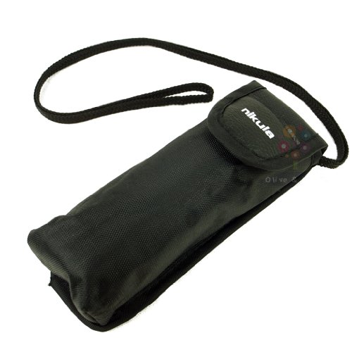 Nikula Mini-Fernrohr (10 – 30 x 25 Zoom, für Outdoor / Camping / Reisen, 7,1, o125), Schwarz - 2