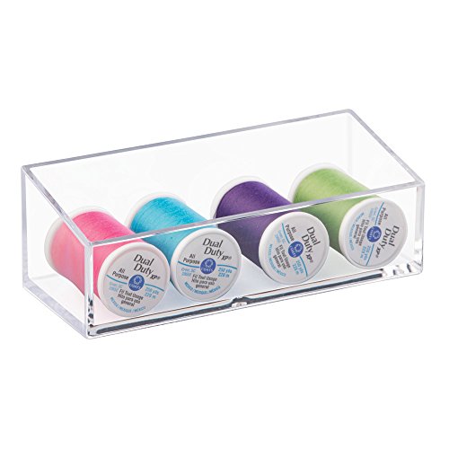 Interdesign 38730EU Clarity Makeup Kosmetik Ablage zum Aufbewahren von Lippenstift, Nagellack, Haarspangen, Schmuck, durchsichtig - 5