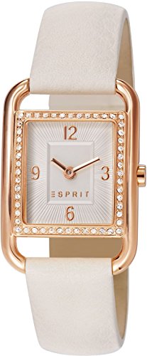 Esprit Damen-Armbanduhr Ione Square Spark Analog Quarz Leder ES106612002