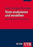 Image de Texte analysieren und verstehen: Eine linguistische Einführung