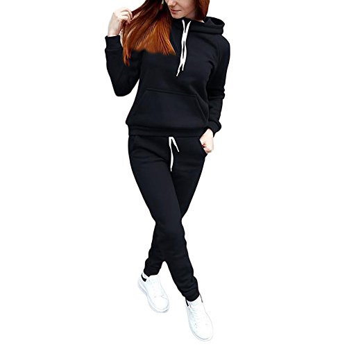 Women Tracksuits Sets Ladies Hooded Sportswear Set Tracksuit