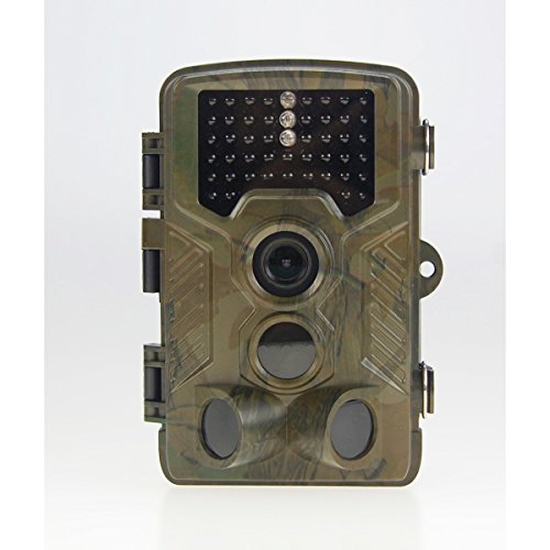 Konetun® tc502 2.4 inch pantalla 12 MP () de 12 Mp 1080P Hd 120 Degree gran angular IP54 impermeable cámara de caza Wildlife Trail Game cámara de vigilancia con 46 pcs ledes de infrarrojos para visión nocturna