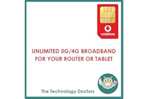 THETECHNOLOGYDOCTORS Unlimited Vodafone Max 5G/4G SIM - NO speed caps, fastest available 5G/4G speeds