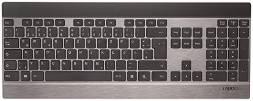 Rapoo E9270P Wireless Ultra-Slim Touch Tastatur (5 GHz, Multimedia-Schnelltasten, deutsches Layout) schwarz - 2