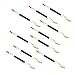Gleader Lot of 10Pcs Double-ended Disposable Eye Shadow Applicators Lip Brush Beauty Tools