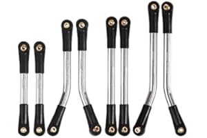 INJORA Akcesoria RC High Clearance dla Axial SCX24 Bronco C10 JLU 1/24 RC Crawler Car Upgrade Parts 8 szt. (srebrny)