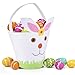 Produktbild beautygoods Easter Bunny Baskets, Ostern Geschenke Eimer Süßigkeiten Ei Bambus Schaum Aufbewahrungskorb Kinder Cartoon Tier Tasche