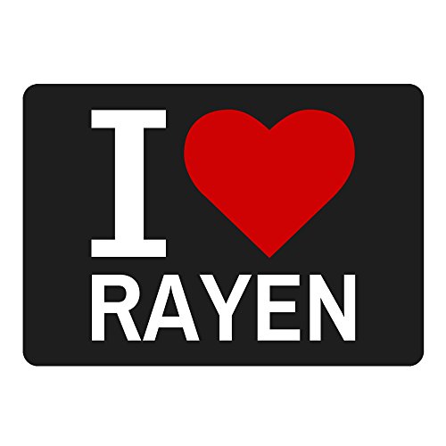 Preisvergleich Produktbild Mousepad Classic I Love Rayen schwarz