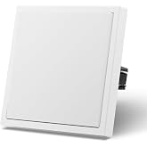 MVAVA Wall Switch with Matt,Light Switches with Hook,Rocker with Large Panel,Easy Installation,1 Gang 1 Way,86mm White
