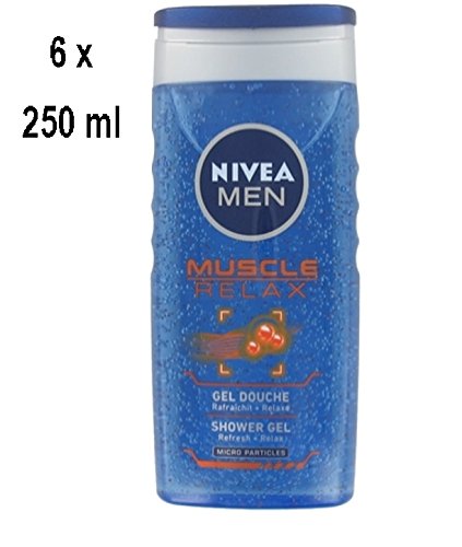 Preisvergleich Produktbild 6 x NIVEA Duschgel Men "Muscle Relax" - 250 ml