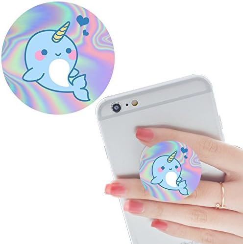 clips & stands Smart phones and Tablets hobby Bracket Expanding Stand Grip pop Multi-function Mounts and Mount cellular iphone ipad Holder for automobiles socket Collapsible white blue unicorn
