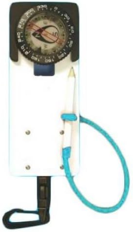Trident Scuba Diving Slate and Pencil with Retractor and Compass by Trident Diving Equipment
