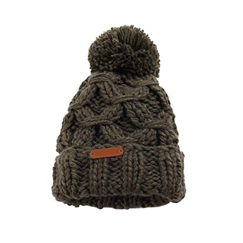 KanLin1986 Hombres cálido Sombrero de Invierno de algodón Mezclado Gorro de esquí Gorro Liso
