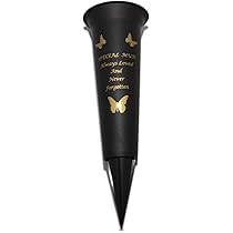 Apac 12cm Kwaliteit Aluminium Memorial Grave Vaas, Grave Pot Insert