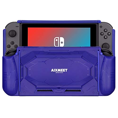 AIXMEET Hlle fr Nintendo Switch, Mehrteiliges Schutzhlle, Rundum-Schutz fr die komplette Konsole | Jederzeit Separat Abnehmbare Joy-Cons | 2 Robuste Rckseitige Klappstnder (Blau) AIXMEET Hlle fr Nintendo Switch, Mehrteiliges Schutzhlle, Rundum-Schutz fr die komplette Konsole | Jederzeit Separat Abnehmbare Joy-Cons | 2 Robuste Rckseitige Klappstnder (Blau)