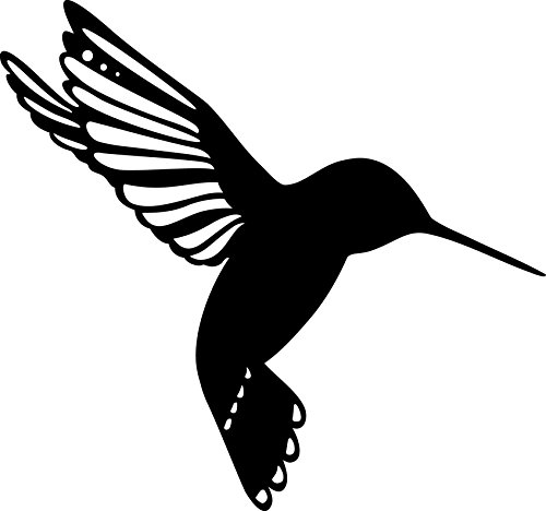 Marabu 028700003 - Silhouette Schablone Little Birdie, 15 x 15 cm