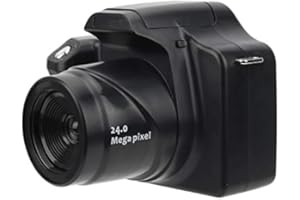 Goshyda Digital Camera, Portable 24MP 18X Zoom 3in LCD HD Screen SLR Camera, Builtin Flash Light, for Photo Shooting, Vlog, Video Recording, Recording the Wonderful Life(Standard Edition)
