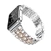 Produktbild L@LILI Edelstahl-Serie Apple iwatch Ersatz-Armband Armband mit Verschluss für Klammer für die Halb-2/3/4 Serie 38mm 40mm 42mm 44mm, Gold, 38mm,b,38mm