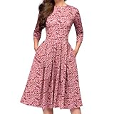 iHENGH Karnevalsaktion Damen Frühling Sommer Rock Bequem Lässig Mode Kleider Frauen Röcke Elegent A-Linie Vintage Druck Party Vestidos Kleid