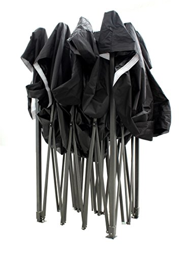 3×4.5m strapazierfähiger Faltpavillon, ( In verschiedenen Farben erhältlich ) für einen sekundenschnellen Aufbau, vollständig wasserdicht mit vier strapazierfähigen Seitenwänden. Lieferung mit KOSTENLOSER Tragetasche und vier Sandsack-Beingewichten (Schwarz) - 6