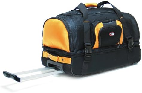 CalPak Temptation 26-inch Rolling Multi-compartment Travel Duffel Bag, Orange, One Size