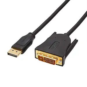 AmazonBasics DisplayPort to DVI Cable - 6 Feet (Black)