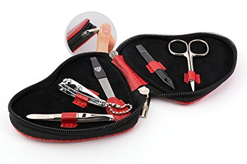 Drei Schwerter | Exklusives 5-teiliges Maniküre – Pediküre – Nagelpflege-Set / Etui | Qualität – Made in Solingen (777102) - 2