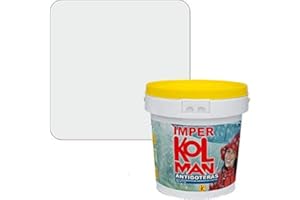 Revestimiento impermeabilizante premium Imper Kolman. Caucho elástico antigoteras. (4 litros, transparente)