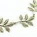 Accmart(TM) Stretchy Elastic Alloy Golden Tree Leaf Design Headband Hairband for Women Girls Black(Pack of 3)