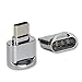 Produktbild Micro auf Typ C Adapter Kartenleser, mamum Metall USB 3.1 Typ C Micro SD TF Kartenleser OTG Adapter für Samsung Galaxy S8/Huawei/P9/P10/V8 V9 Mate 9/Google Nexus 5 X/6P Einheitsgröße Electrobright Silver