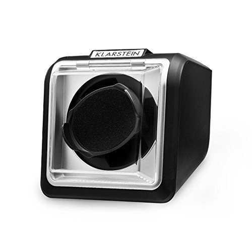 Klarstein 8PT1SR eleganter Uhrenbeweger Watchwinder (linkslauf/rechtlauf, Sichtfenster, Kunstleder, flüsterleise) schwarz - 5