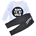 For 2-7 years old boys,Clode® Summer Children Clothing Toddler Baby Boy Long Sleeve Print T-shirt Tops+Pants Outfits Clothes (100cm(4-5Years old))