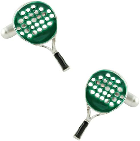 MasGemelos– Cufflinks Padel Racket Green Cufflinks