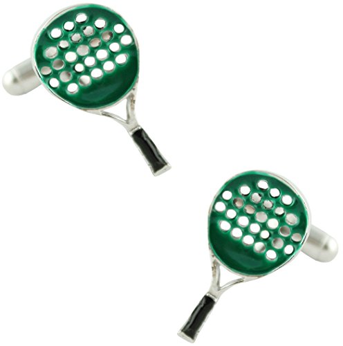 MasGemelos– Cufflinks Padel Racket Green Cufflinks
