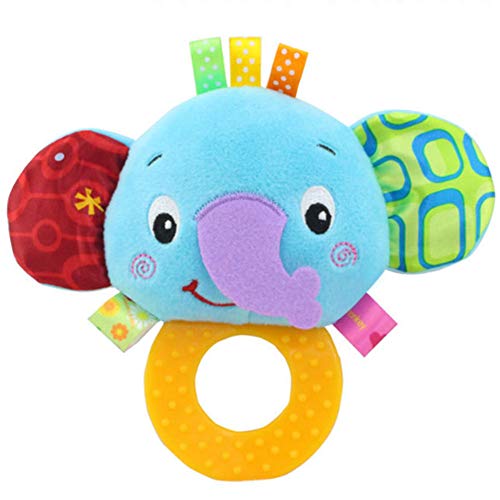 Preisvergleich Produktbild Developmental pädagogischer Plüsch Musical-Baby-Spielzeug weichen bunten Baby-Spielzeug Interactive Stofftier für Kinder Neugeborene Jungen und Mädchen (Elefant)