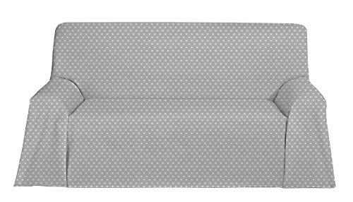 Martina Home Candy Star Foulard Multiusos, Tela, Gris, 250 x 270 cm.