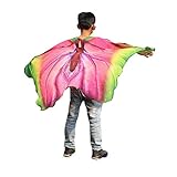 Yvelands Weiche Gewebe Schmetterlings Bohemian Butterfly Print Shawl Pashmina Costume Accessory(  Mehrfarbig,147 * 100CM)