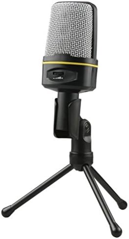 LOOKAY SF-920 Multimedia Studio Wired Handsfree Condenser Microphone Mic with Tripod Stand for PC Laptop Win7