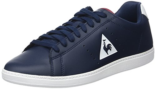 Le Coq Sportif Courtone S, Basses Homme, Bleu (Dress Blue/Rouge Ruby Wine), 42 EU